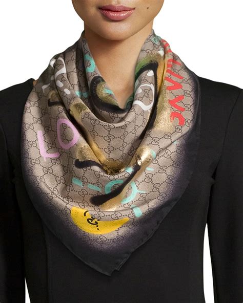 gucci scarf women sale|authentic Gucci silk scarf.